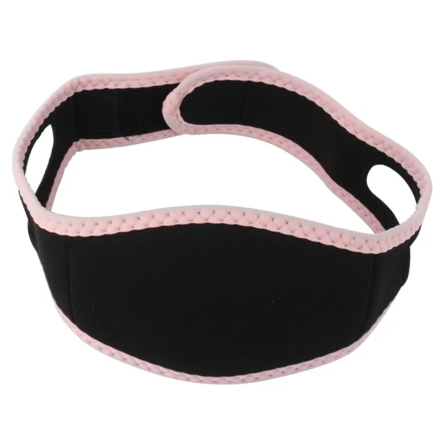 Cintura con cinturino antirussamento con supporto mascella per sollevamento viso traspirante