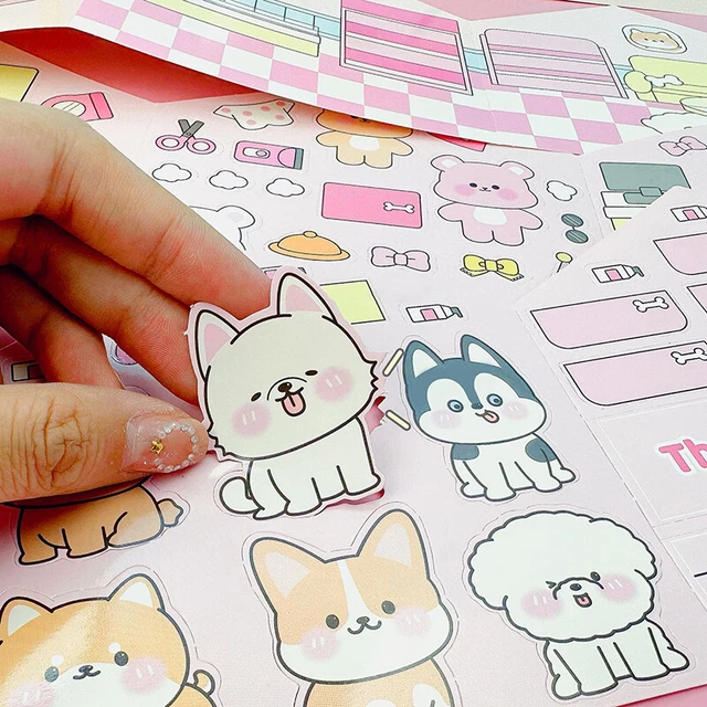 Adesivo giocattolo decompressione fatto a mano per bambini cartone animato Kuromi libro silenzioso S1
