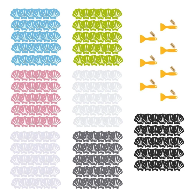 30 Pieces Non-Slip Stickers, with Scraper Shell Shape Waterproof Anti  Adhesive
