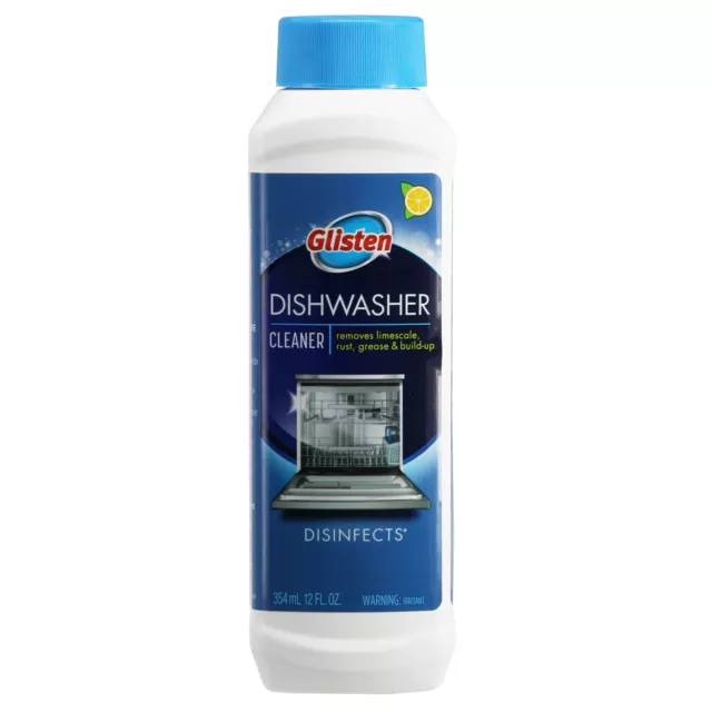 Glisten Dishwasher Sanitiser Cleaner Limescale CLEAN Cleanser 354ml Fresh