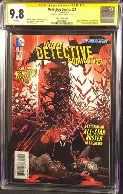 Detective Comics #27 Cgc Ss 9.8 1:100 Jason Fabok Variant Joker Batman Catwoman