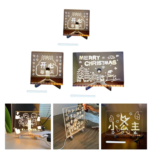 Fanrui Tableau D'affichage LED De 41,5 Cm X 31 Cm Avec Télécommande