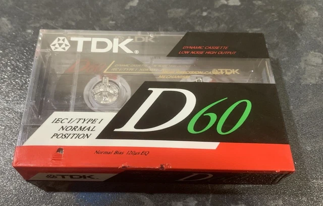 Lot De 10 Cassettes Audio TDK D60 Vintage 1988 - Ferrique, 60 Min, Boîte Scellée - Made In Japan