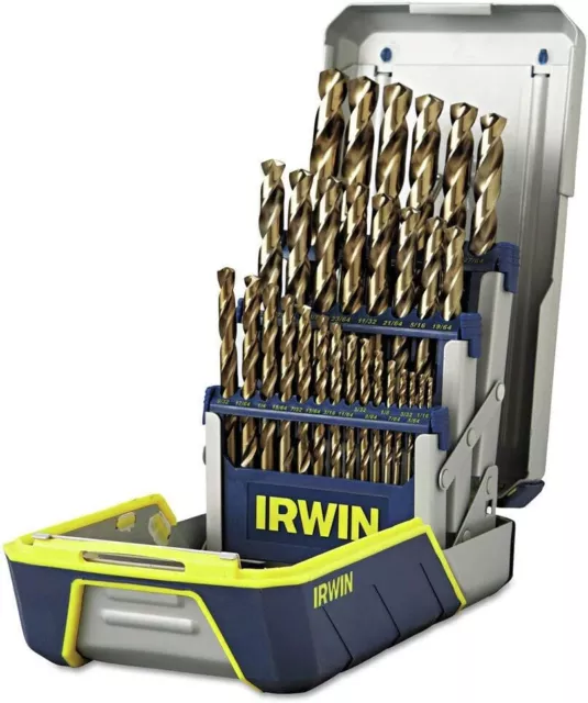 Irwin Tools 3018002 Cobalt M-35 Metal Index Drill Bit Set, 29 Piece