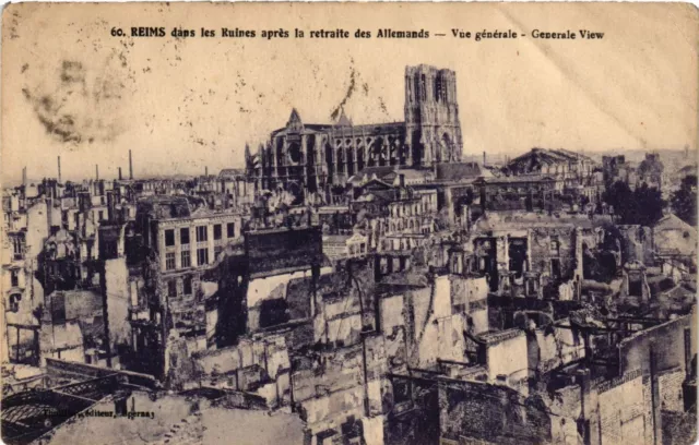 MILITARY CPA Reims in the Ruins after the retreat of the Germans (316723)