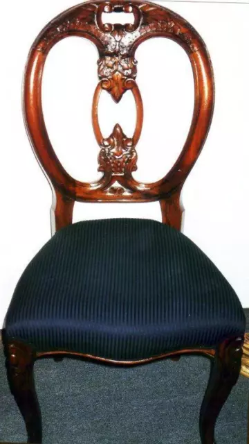 STUHL SITZ POLSTER MÖBEL EDELHOLZ CHAIR Barock Empire Biedermeier Jugendstil Art