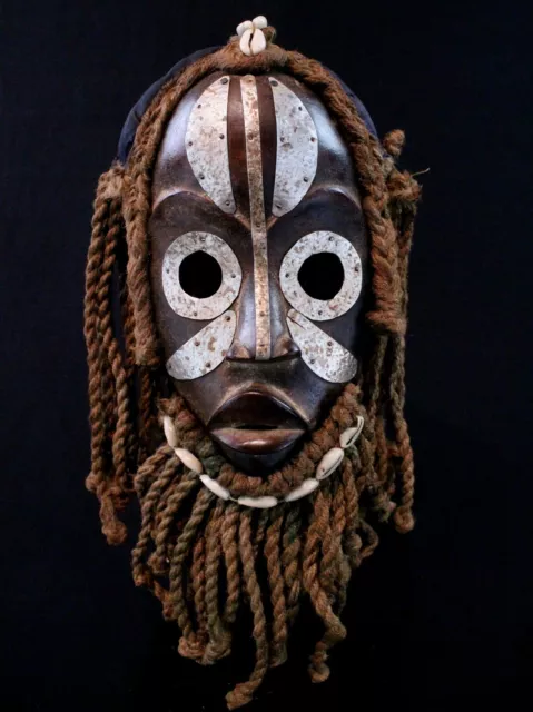 Arte Africano Africa tribal Maschera Di Cantante Dan Singer Mask - 37 CMS