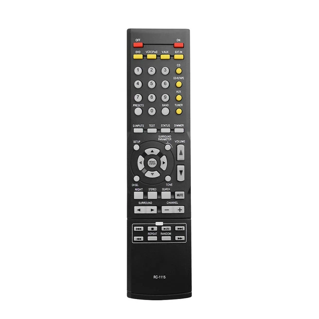 Telecomando Ricambio Universale Per Denon RC-1120, AVR-3801, AVR-1312, DHT-390 E Altri – Nero