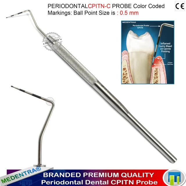 Bpe Probing Instruments BASIC PERIODONTAL EXAMINATION BPE CPITN Probe PSR Screening Probes ...