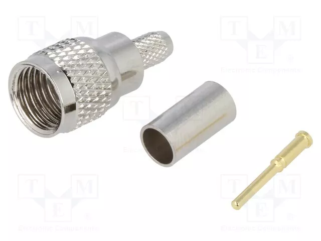 Stecker  UHF mini gerade männlich  Klemmverbindung  UHF und Mini-UHF Steckverbi