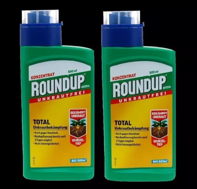 2x Celaflor Roundup UNIVERSAL Unkrautfrei 500ml Unkrautvernichter Glyphosat Konz