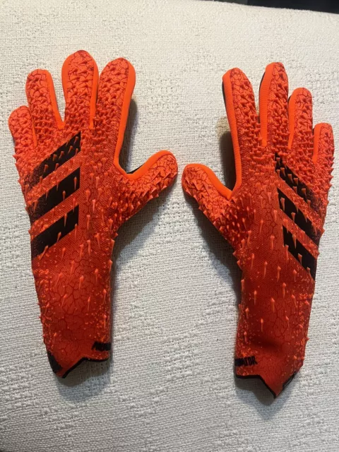 Adidas Predator Pro Soccer Goalie / Goalkeeper Gloves GL1529 Red/Black Size 8