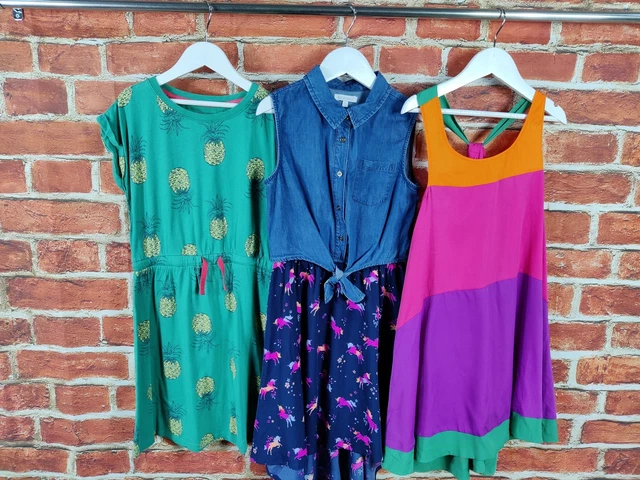 GIRLS BUNDLE AGE 9-10 YEARS NEXT BLUE ZOO etc SUMMER DRESS BRIGHT UNICORN 140CM