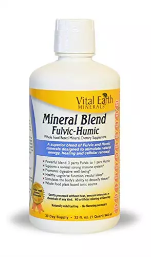 Vital Earth Minerals Mineral Blend Fulvic-Humic, 32 Fluid Ounce