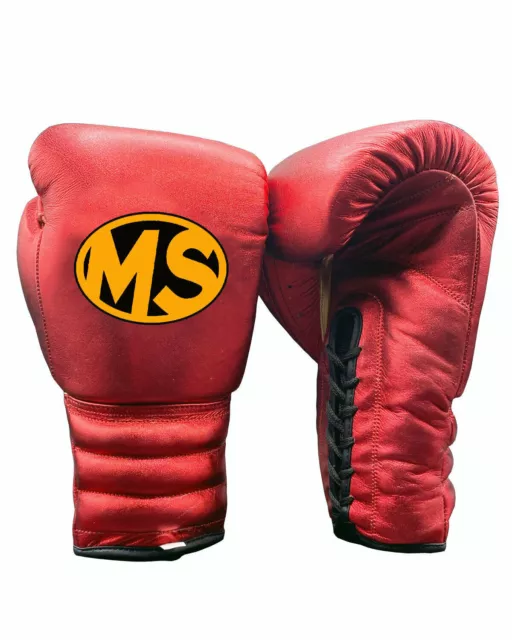 Guantes MASSEE Authentic Pro Punchers 12 oz - METALIZADO / ROJO