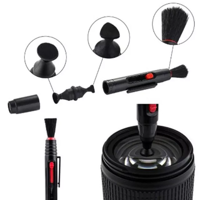 Multifunctional For Sensor Brush Cloth Air Blower Camera Cleaning Kit New