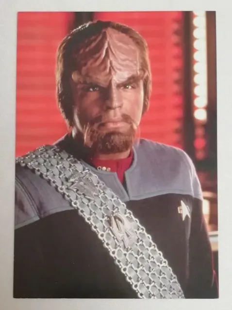 POSTCARD - Klingon Worf Michael Dorn 6"X4" Star Trek Insurrection Movie Postcard