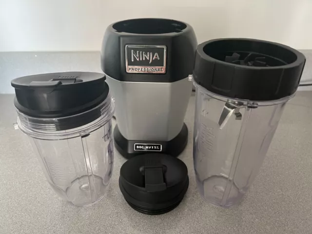 Nutri Ninja Pro Blender & Smoothie Maker 900W With Extra Cups and Extra Lids