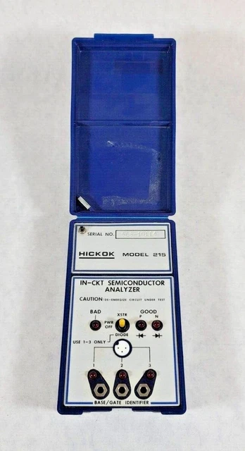Hickok Model 215 IN-CKT Semiconductor Analyzer - No Probes - Untested For Parts