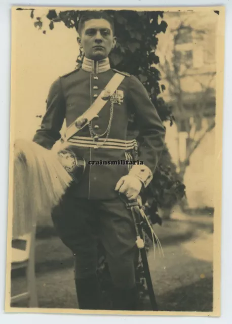2x Orig. Foto Portrait Kavallerie Offizier Dragoner Regiment 25 m. Orden