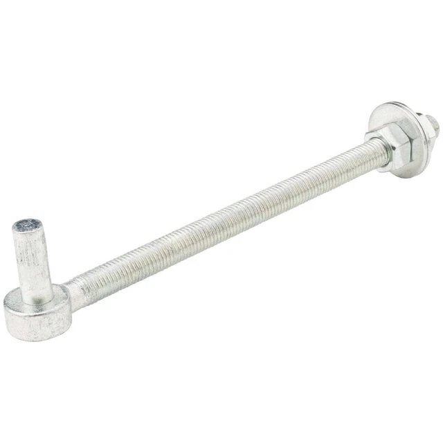 National 3/4 In. x 12 In. Zinc Bolt Hook N130-674 Pack of 20 National N130-674