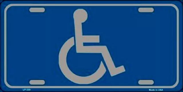 Handicapped Metal Novelty License Plate Car Front Tag