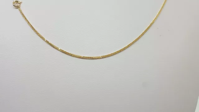 Collana A Maglia Modello Spiga In Oro Giallo 18Kt 750 3 Grammi (5845) 3