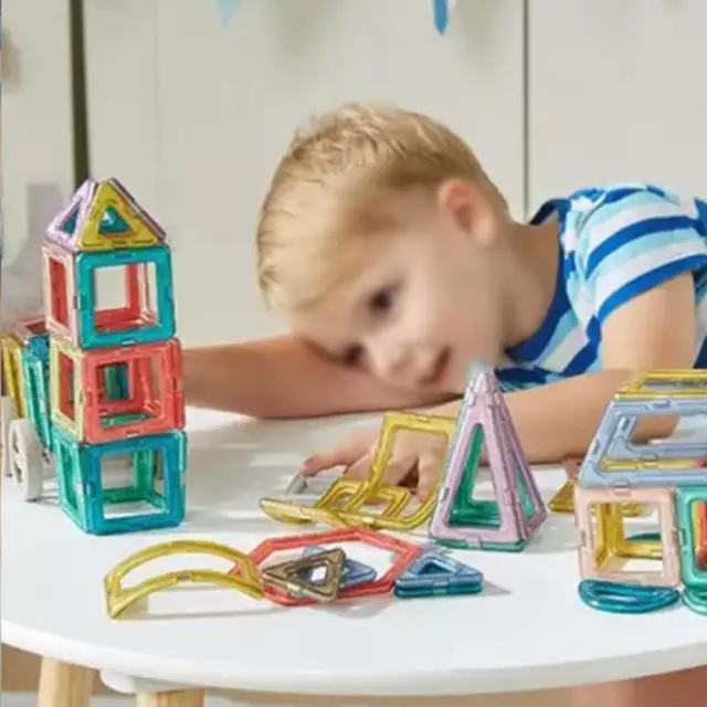 105PCS Magnetic Building Blocks Toy Set 3D Tiles DIY Toys Gift For Kids Children 3