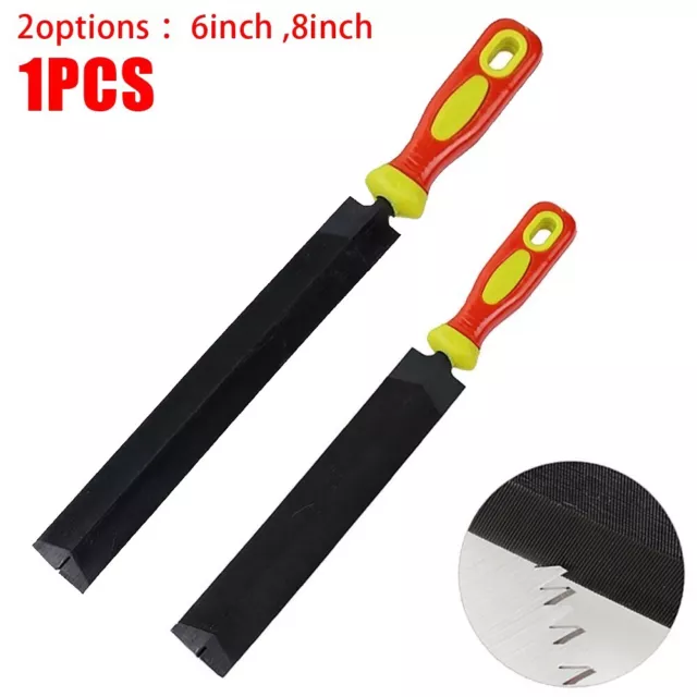 Hand Saw Files with Soft Rubber Handle Comfortable Grip and Durability