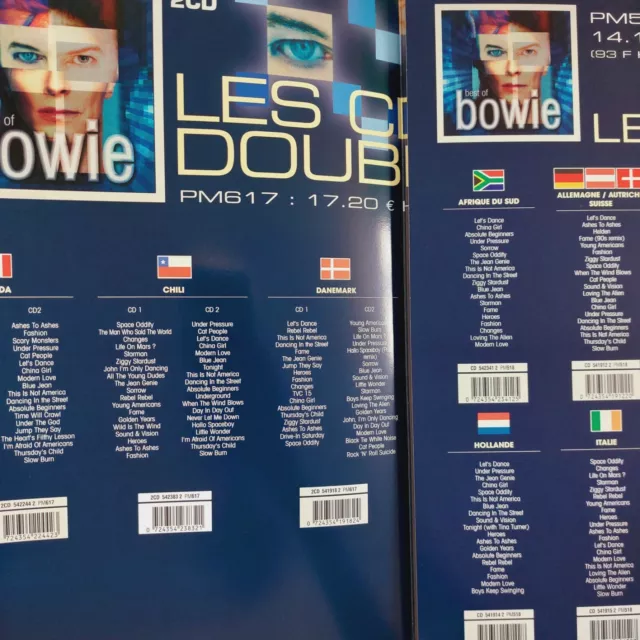 David Bowie - All "Best Of" Tracklisting  ▓ Capitol #654 French Promo Booklet ▓