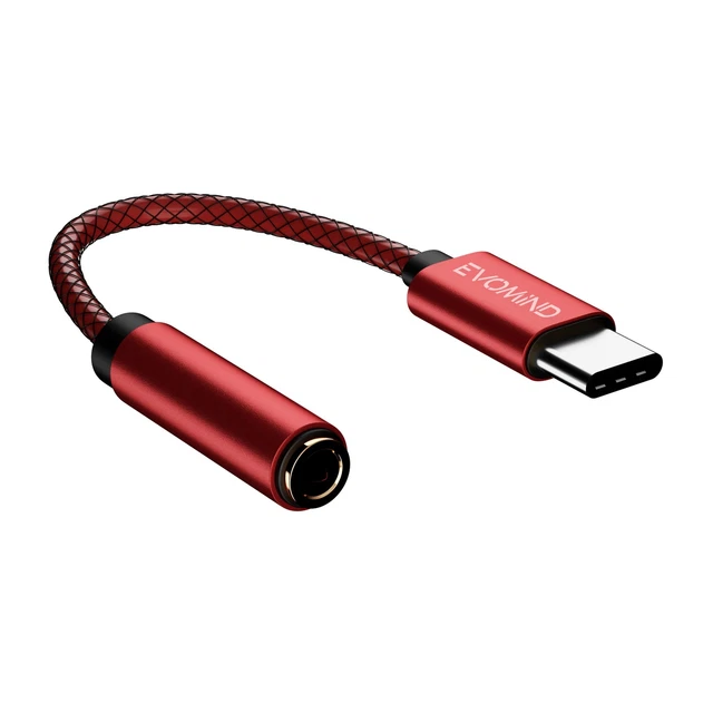 Adaptateur USB-C Vers Jack 3,5mm EVOMIND 10cm - Audio Et Micro, Compatible Samsung, Xiaomi, Etc.