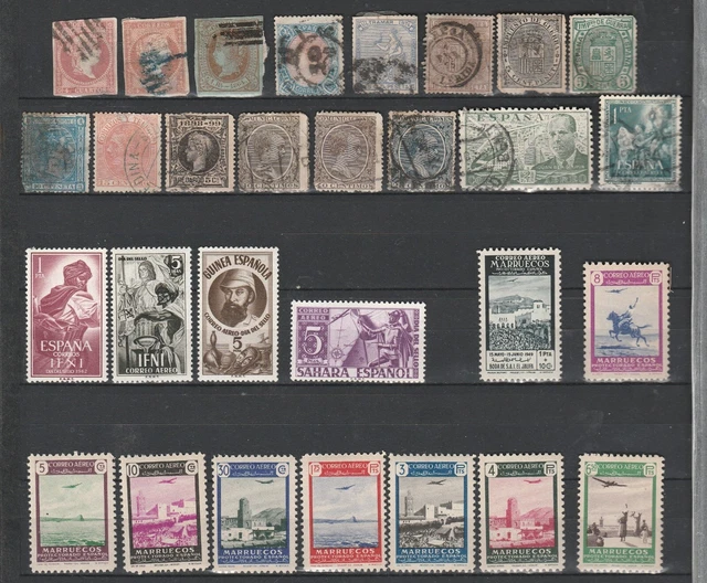 ESPAGNE ET COLONIE / lot de timbres  neufs** et oblitéré