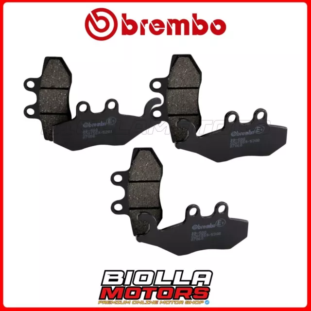 Kit Pastiglie Freno Brembo Piaggio X10 4T 4V Ie Euro 3 500 2014 Anteriore + Post