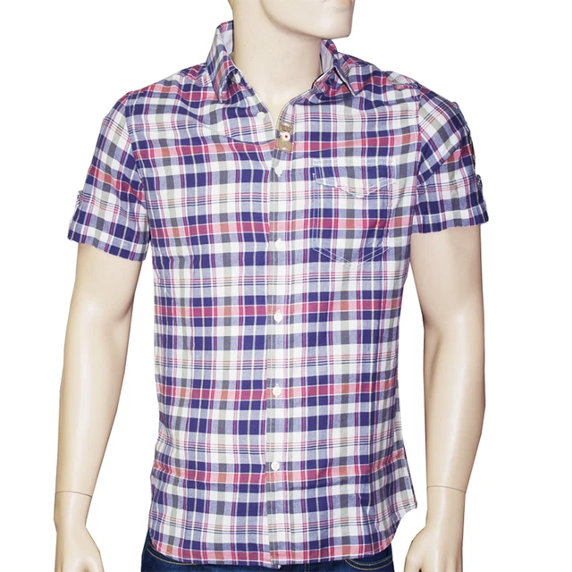Chemise Pepe Jeans Homme - Carreaux Bleu Indigo - Taille S - Coton - Neuf Avec étiquettes