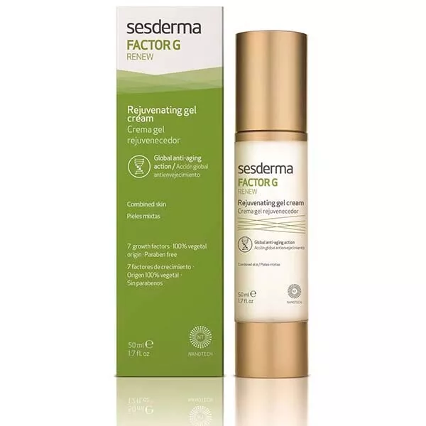 Sesderma FACTOR G RENEW REJUVENATING GEL CREAM 50ML 1.7fl oz. Combination Skin