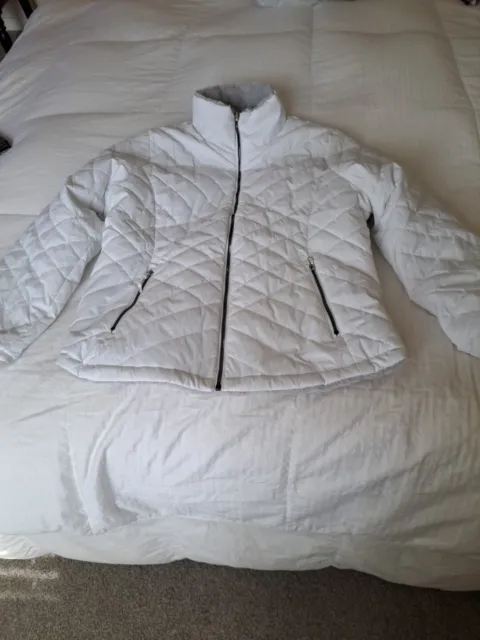NWT Free Country Reversible Jacket Womans Size XL -White/ Grey