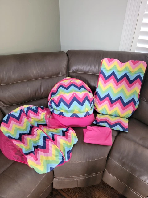 Kit textil Chevron rosa cuna de transporte Stokke Crusi verano e invierno 5 piezas