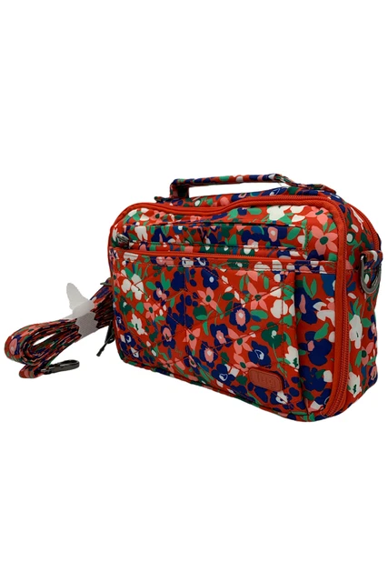 Lug RFID Top Handle Crossbody Bag Scoop 2 Wildflower Poppy