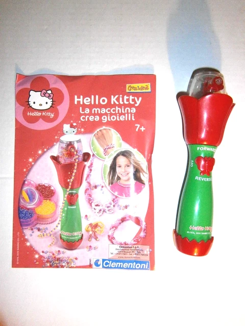 Gioco Hello Kitty per perline + istruzioni Clementoni incompleto per ricambio