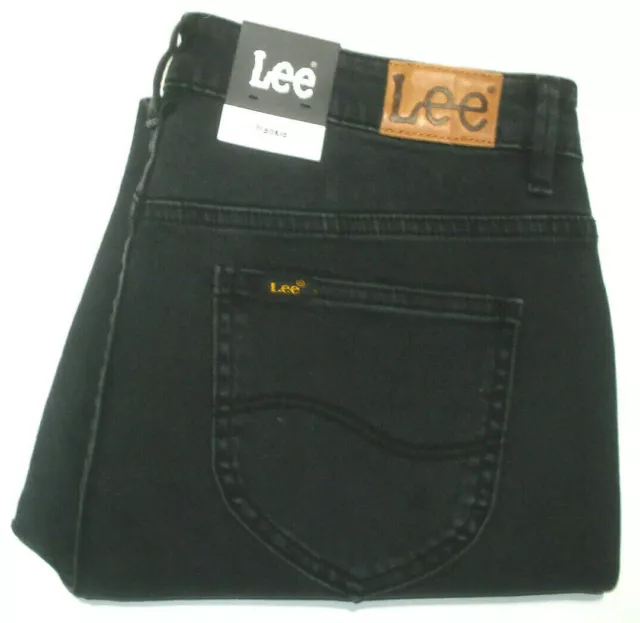 Lee BNWT Womens Size 9 Measured W29 X L29 Frankie Lunar Black Denim Jeans