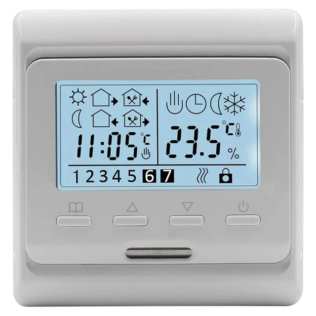 Heschen Thermostat LCD électronique programmation hebdomadaire numérique radiant