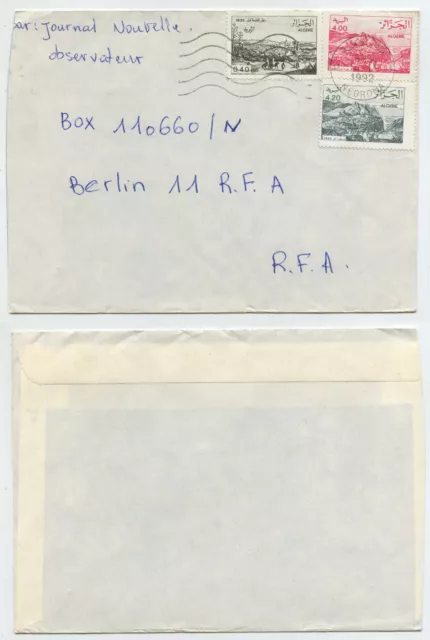 50412 - Algerien - Beleg - Nedroma 14.11.1992 nach Berlin