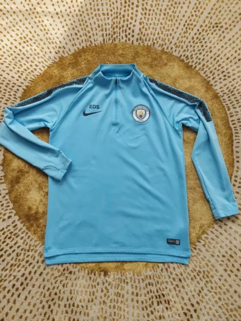 MANCHESTER CITY NIKE Dri Fit Drill Training Top Size Large Long Sleeve 22.99 PicClick UK
