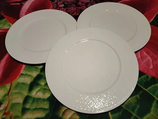 Villeroy & Boch Cellini Lot De 6 Assiettes Plates En Porcelaine Blanche