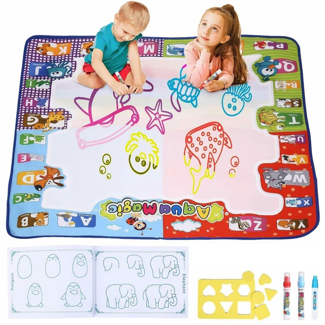 Magische Zeichenmatte Mal-Tafel Aqua Magic Matte für Kleinkinder Kinder 78x78 cm