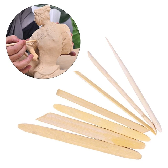 Argile Pour Poterie Broco 6pcs Poterie Adulte Kit Outil Sculpture,kit Argile Autodurcissante, Ensemble De Sculpture En Argile, Outils En Céramique Pour Argile Kit Argile Autodurcissante Adulte