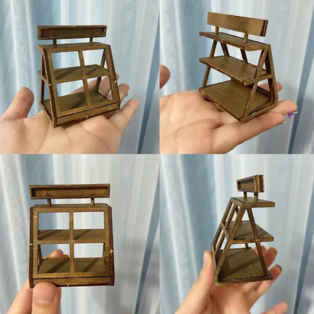 Maßstab 1:12 Puppenhaus Miniatur Retro Unvollendeter Kuchenständer Holz Möbel