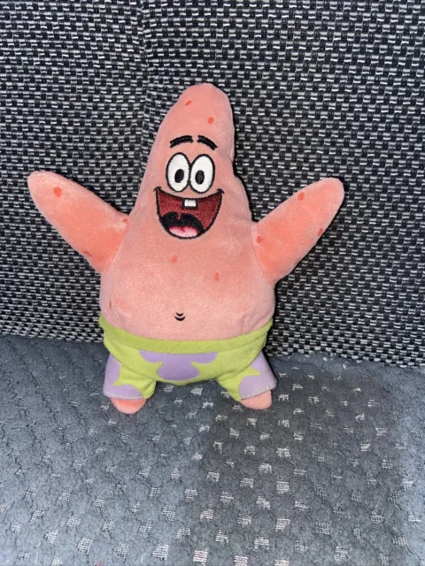 TY Spongebob Squarepants Beanie Baby Patrick Star 7 Plush In