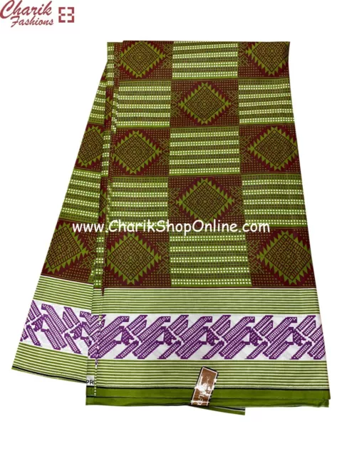 Impression cire africaine 6 verges/tissu Ankara/olive ankara/