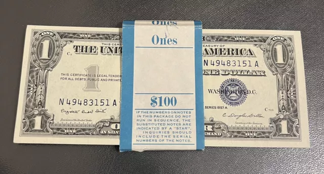 1957-A Series Silver Certificate FROM PACK Choice GEM Uncirculated BUY 1 Or Many